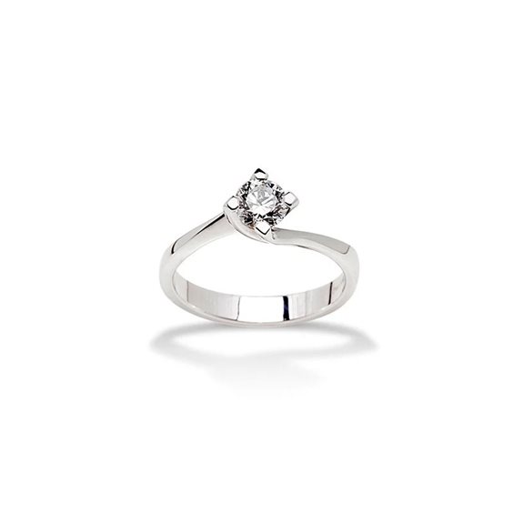 Anello Promesse Donna in Oro bianco Diamante 0.15 Ct NLFE3015 - NLFE3015